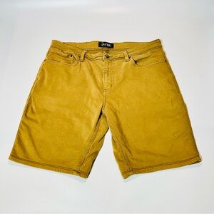 DU/ER Jean shorts N2X Relaxed Fit shorts stretchy denim tan men size 38